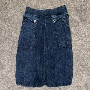 Hard Tail Forever Dark Denim Bubble Skirt